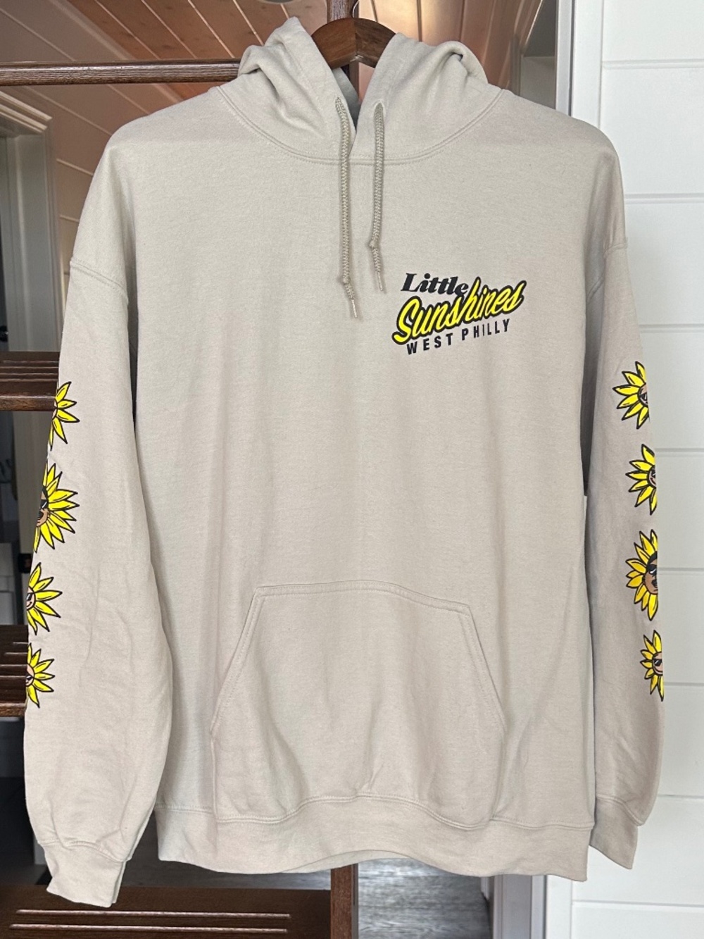 THE FRESH PRINCE - Little Sunshines Hoodie Sweatshirt In Beige - Size L